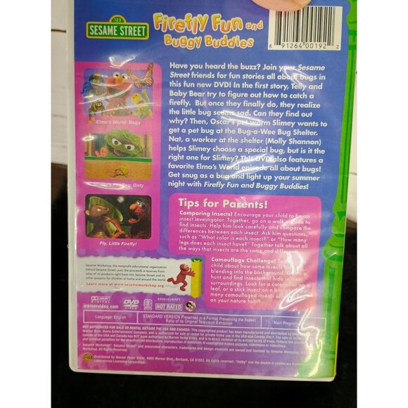 Sesame Street "Firefly Fun And Buggy Buddies" DVD Featuring Elmo & Friends Educa - Picture 9 of 9